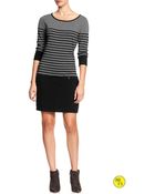 Banana Republic Factory Stripe Sweater Dress - Lyst