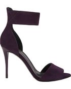 Giuseppe Zanotti Suede Anklestrap Sandals - Lyst