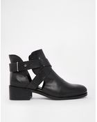 Carvela Kurt Geiger Simple Cut Out Buckle Ankle Boots - Lyst