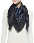 Givenchy Square Shaded Leopard Scarf - Lyst