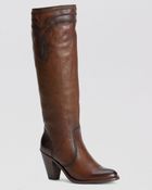 Frye Pointed Toe Tall Boots - Mustang - Lyst