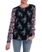 Equipment Liam Tee with Contrast Sleeves - Lyst