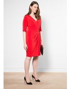 Violeta By Mango Draped Waist Dress - Lyst