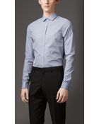 Burberry Slim Fit Striped Cotton Shirt - Lyst
