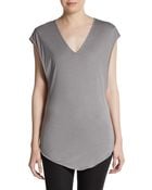 Helmut Lang Twisted Back Jersey Top - Lyst