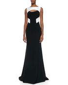 Theia By Don O'neill Sleeveless Cutout Colorblock Gown - Lyst