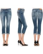 Joe's Jeans Rolled Skinny Crop - Lyst