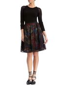 Rachel Roy Grid Lace Flare Skirt - Lyst