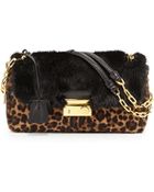 Prada Calf Hair & Mink Fur Shoulder Bag - Lyst