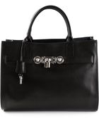 Versace Padlock Detail Shoulder Bag - Lyst