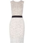 Vera Wang Lace Dress - Lyst