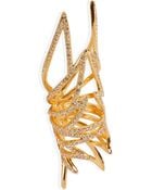 Eddie Borgo Gold-Plated Pave Wing Ring - Lyst