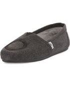 Toms Xo Embroidered Wool Slipon - Lyst