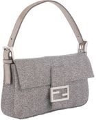 Fendi Jacquard Baguette Shoulder Bag - Lyst