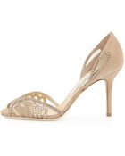 Jimmy Choo Kamba Crystal Suede Dorsay Sandal - Lyst