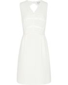 Reiss Elodie Pleat Bodice Dress - Lyst