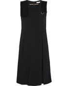Chloé Pleated Crepe Dress - Lyst