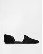 Aldo Nepean Black Pony Effect Two Part Flat Shoes - Lyst