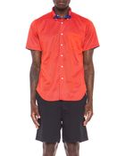 Mark Mcnairy New Amsterdam Mens Reversible Mesh Button Down - Lyst