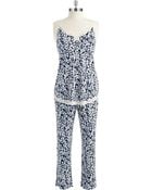 Oscar de la Renta Floral Pajamas - Lyst