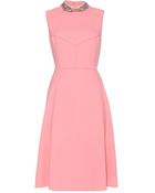 Erdem Breona Wool-Crepe Dress - Lyst