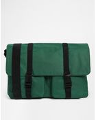 Asos Satchel With Web Buckle Straps - Lyst