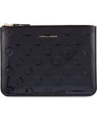 Comme Des Garçons Polkadot Embossed Pouch Black - Lyst