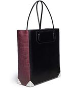 Alexander Wang Prisma Croc Embossed Large Leather Tote - Lyst