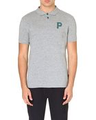 Paul Smith P Appliqué Cotton Polo Shirt - Lyst