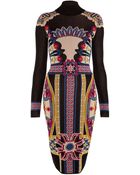 Temperley London Fitted Portillo Jacquard Dress - Lyst