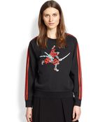 Marc By Marc Jacobs Samurai Printed Cotton Sweatshirt - Lyst