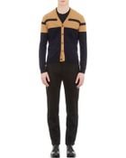 Jil Sander Colorblock Stripe Cardigan - Lyst