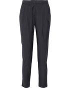 Burberry London Wistow Wool And Silk-Blend Tapered Pants - Lyst