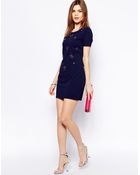 Lipsy Embellished Shift Dress - Lyst
