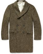 Massimo Alba Double-Breasted Tweed Coat - Lyst