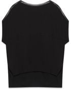 Helmut Lang Morse Drape Drop Shoulder Top - Lyst