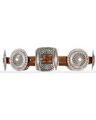 Ralph Lauren Concho-Buckle Leather Belt - Lyst