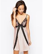 Lipsy Spot Glam Chemise - Lyst