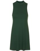 Topshop High Neck Flippy Tunic - Lyst