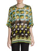 Lafayette 148 New York Selene Printed Tunic Top - Lyst