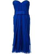 Alexander McQueen Strapless Dress - Lyst