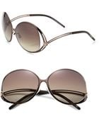 Roberto Cavalli Grumium 61Mm Round Sunglasses - Lyst