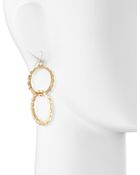 Kenneth Jay Lane Double Link Pyramid Stud Earrings - Lyst