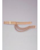 Bebe Wide Snake Chain Belt - Lyst