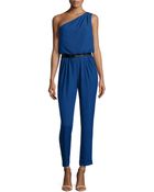Halston Heritage One-Shoulder Jumpsuit - Lyst