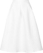 Topshop Diamond Jacquard Midi Skirt - Lyst