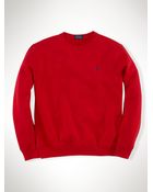 Polo Ralph Lauren Fleece Crewneck Sweatshirt - Lyst