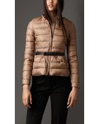 Burberry Belted Puffer Jacket - Lyst