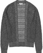 Reiss Honori Cut-Out Metallic Cardigan - Lyst