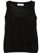Valentino Lace-Trimmed Wool, Silk And Cashmere-Blend Top - Lyst